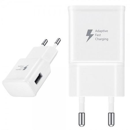 Incarcator fast charge 5v / 2a - 9v / 1.67a alb - samsung s10 / s10+ / s8 / s9 / s7 / s7 edge / s9+ / a5 / a6 / a8 - alb